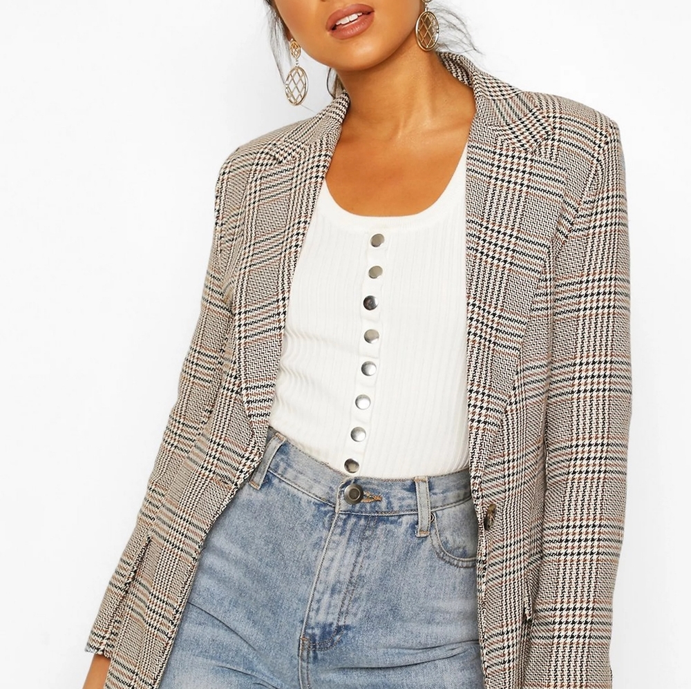 Boohoo petite longline blazer